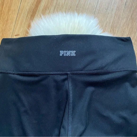 VS PINK Ultimate Black and Gray Color Block Leggings XS - Picture 6 of 7